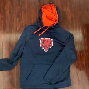 Chicago Bears blue and orange hoodie, medium